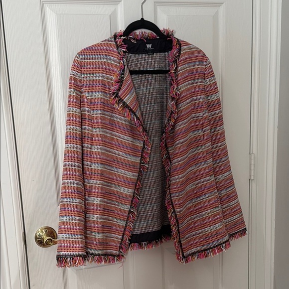 Women's Multicolor Striped Jacket W by worth size small - Picture 1 of 4